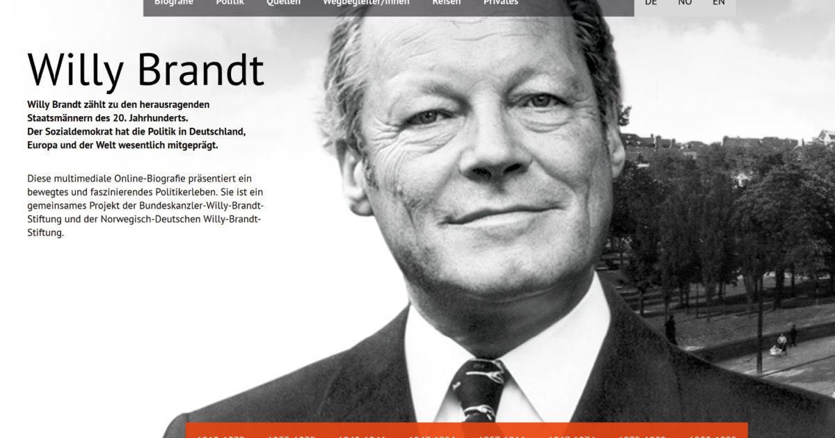 Willy Brandt Digital | Bundeskanzler Willy Brandt Stiftung