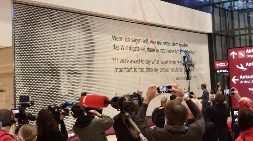 Enthüllung Willy-Brandt-Gedenkwand
