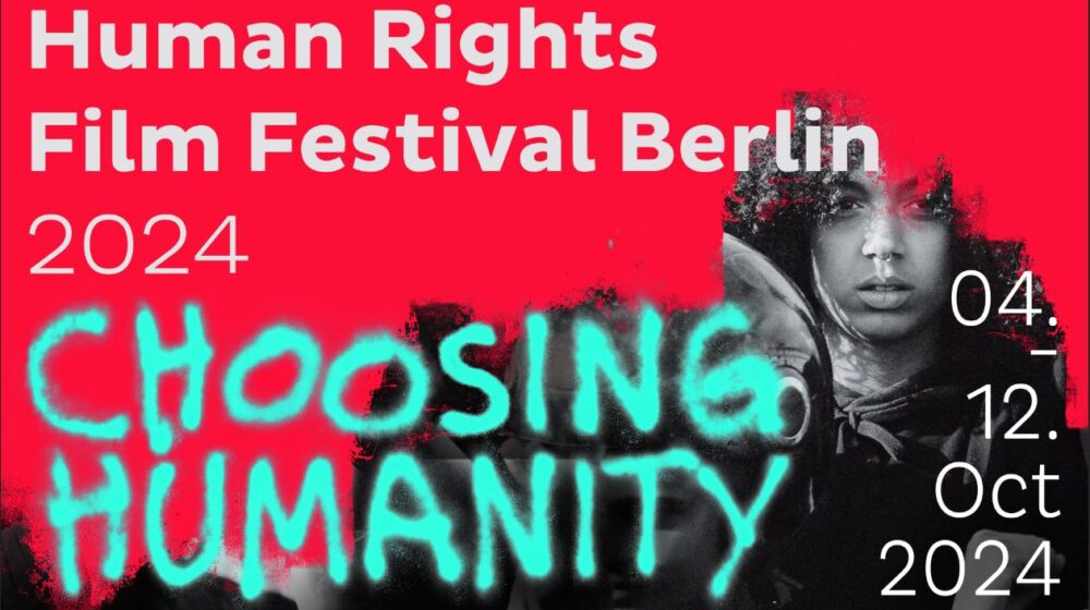 Key-Visual des Human Rights Film Festivals Berlin 2024K