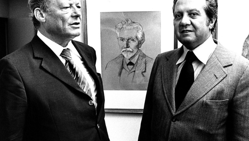 Willy Brandt und Soares