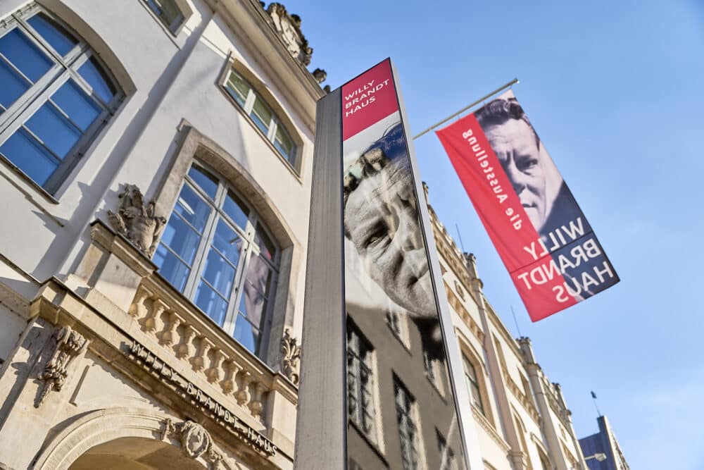 Fassade des Willy-Brandt-Hauses Lübeck