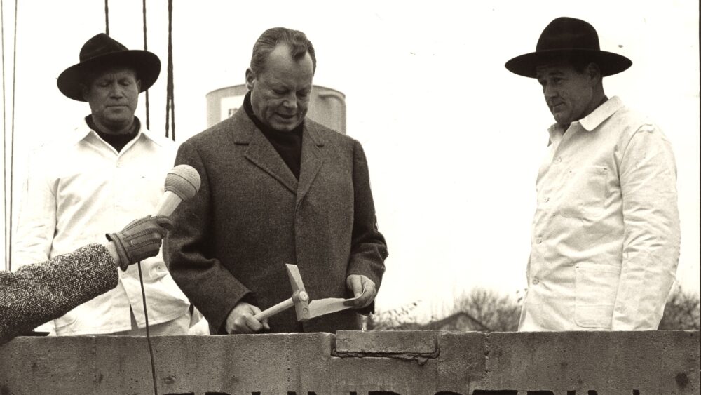 WB legt den Grundstein des Archivs der sozialen Demokratie, 1967