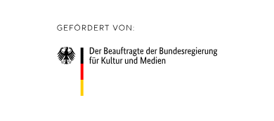 Logo "Gefördert von: Der Beauftragte der Bundesregierung für Kultur und Medien"