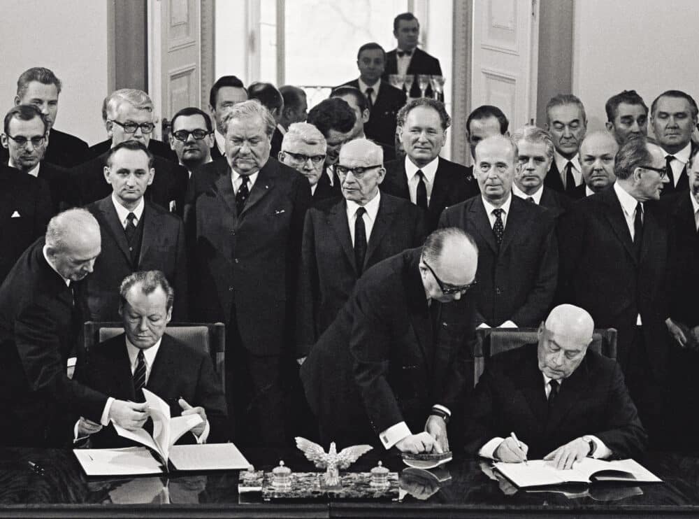 Unterzeichnung Warschauer Vertrag