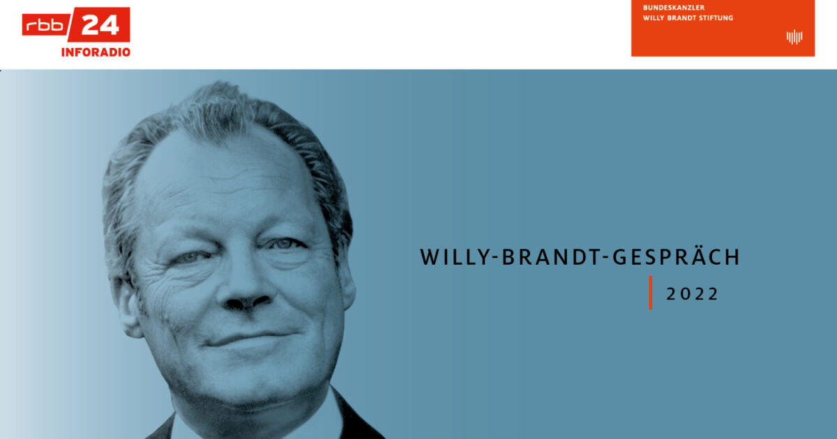 Willy-Brandt-Gespräch 2022 | Bundeskanzler Willy Brandt Stiftung