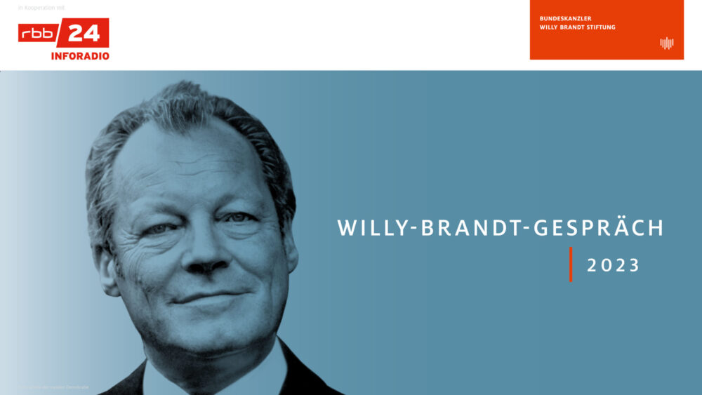 Willy Brandt Gespräch 2023, Key Visual