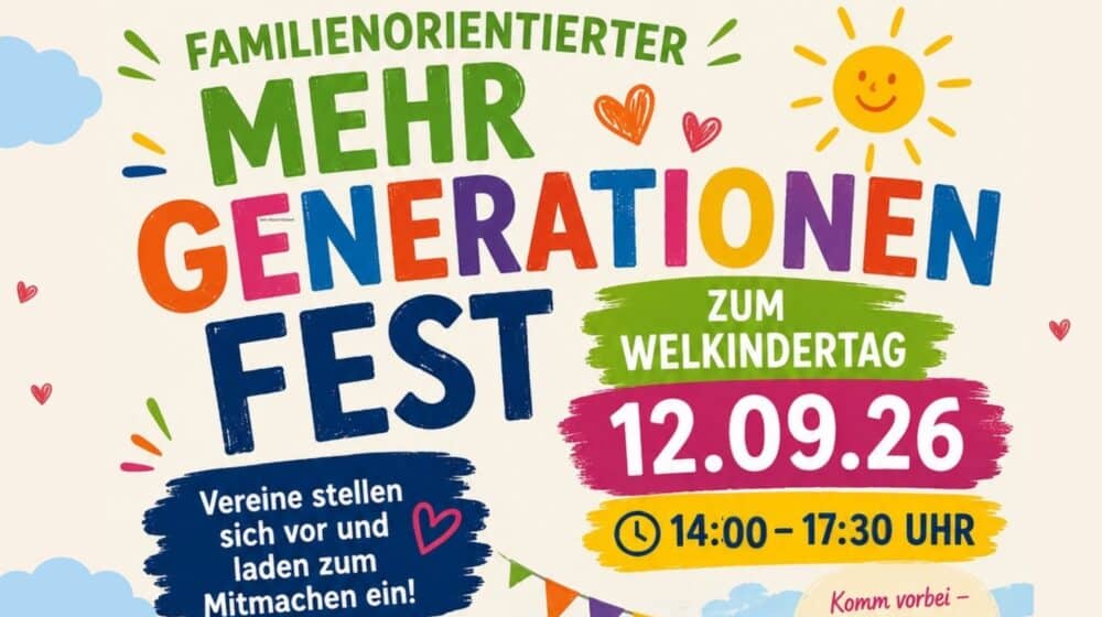 Plakat Mehgenerationenfest