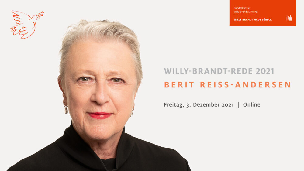 Willy-Brandt-Rede Lübeck 2021_Berit Reiss-Andersen