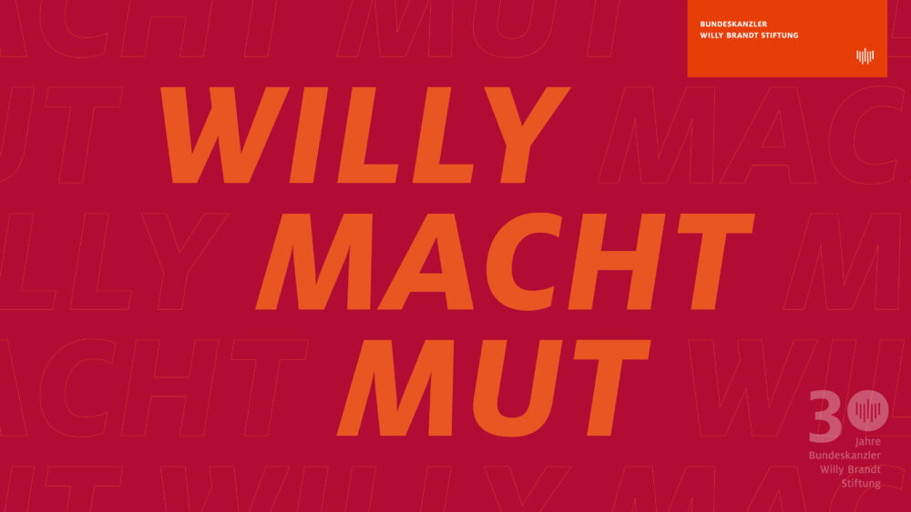 Titelbild der Willy macht Mut Vodcast-Reihe anlässlich des 30. Jubiläums der Stiftung